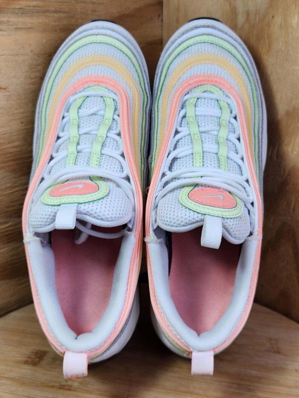 Nike Air Max 97 Womens White Running Shoes Sneakers Size 8.5 - Picture 6 of 10